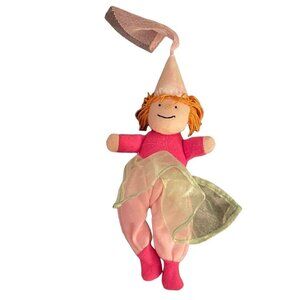 Fairy  princess Pink Plush Finger Puppet Manhattan Toy Vintage Toy Gift Friend